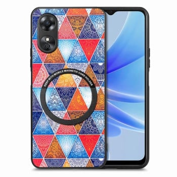Противоударный чехол Colored Drawing (Magsafe) для OPPO A17 - Rhombus Mandala