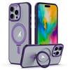 Чехол MagSafe Airbag Shockproof Frostedдля iPhone 16 Pro Max - фиолетовый