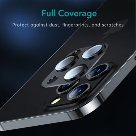 Комплект защитных стекол на камеру ESR 9H Premium для iPhone 12 Pro Max - черных