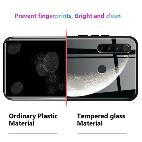 Противоударный стеклянный чехол Marble Pattern на Xiaomi Redmi 10 - Rhombus Golden