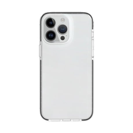 Противоударный чехол Two-color Shockproof для iPhone 15 Pro-прозрачно-черный
