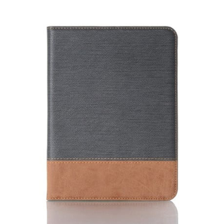 Чехол-книжка Cross Texture на iPad mini 6 - серый