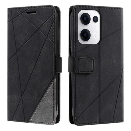 Чохол-книжка Skin Feel Splicing для OPPO Reno13 5G - чорний