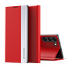 Чехол-книжка Electroplated Ultra-Thin для Samsung Galaxy S24+ 5G - красный