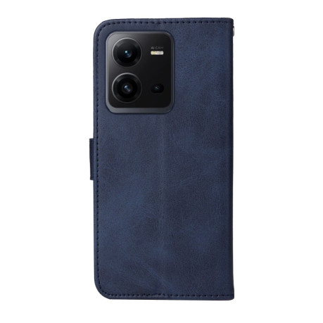Чехол-книжка Classic Calf Texture Flip Leather для Vivo V25 5G / V25e 4G / X80 Lite - синий