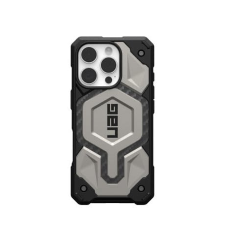 Оригінальний чохол UAG Monarch Pro MagSafe для iPhone 16 Pro - Titanium