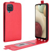 Фліп-чохол R64 Texture Single на Samsung Galaxy A12/M12 - червоний