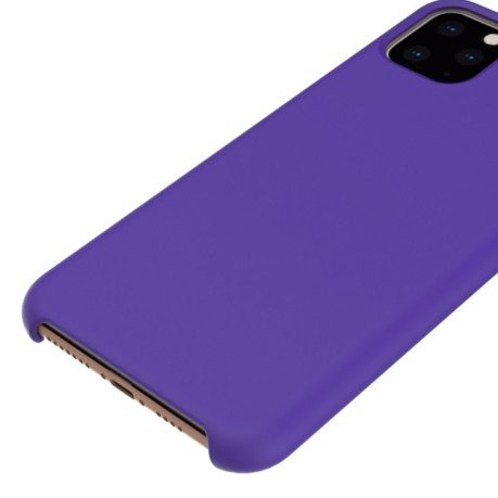 Силиконовый чехол Solid Color Liquid на iPhone 11 Pro Max-пурпурно-красный
