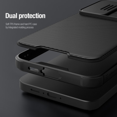 Ударозахисний чохол NILLKIN CamShield Pro для Samsung Galaxy A55 - чорний