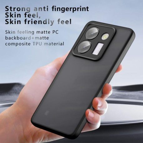 Противоударный чехол Armor Precise Hole PC Hybrid TPU для Xiaomi Poco M7 Pro 5G - прозрачный