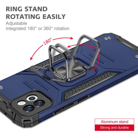 Противоударный чехол Magnetic Armor для Samsung Galaxy A03 - синий