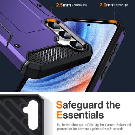 Протиударний чохол Matte Holder для Samsung Galaxy S23 FE 5G - фіолетовий