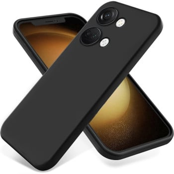 Силіконовий чохол Solid Color Liquid Silicone на OnePlus Nord 3/Ace 2V - чорний