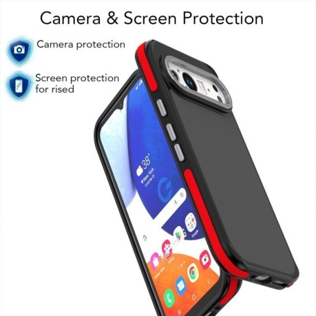 Протиударний чохол Dual-Color Skin Feel Shockproof Series для Google Pixel 9 Pro XL - червоний