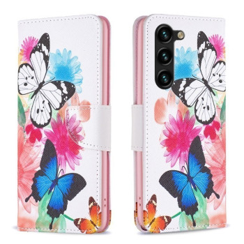 Чохол-книжка Colored Drawing Pattern  для Samsung Galaxy S25+ 5G - Butterflies