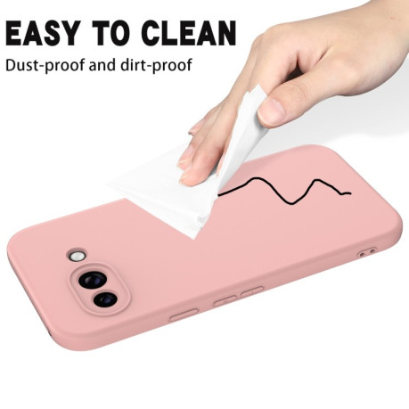 Силіконовий чохол Solid Color Liquid Silicone Google Pixel 9a - рожевий