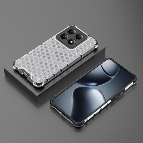 Противоударный чехол Honeycomb на Xiaomi 14T Pro 5G Global - белый