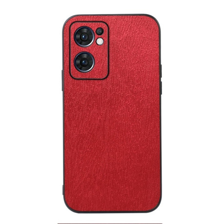 Противоударные Wood Texture для OPPO Reno7 5G  - красный