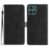 Чехол-книжка Flower Embossing Pattern для Motorola Edge 50 5G - черный