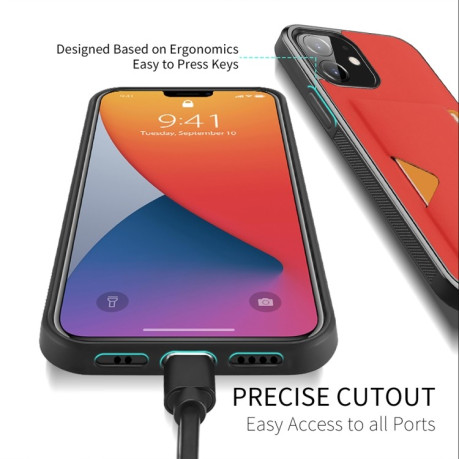 Чехол DUX DUCIS Pocard Series на iPhone 12 Mini - красный