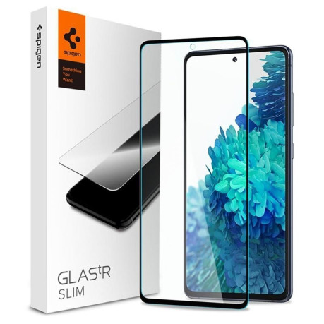 Защитное стекло Spigen Glass Fc для Samsung Galaxy S20 Fe Black