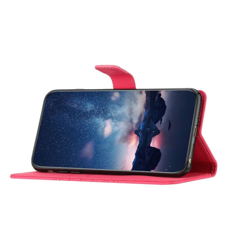Чехол-книжка Diamond Embossed Skin Feel для Samsung Galaxy S23 5G - красный