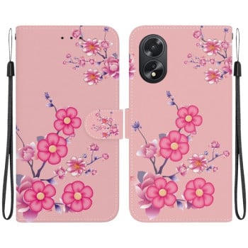 Чехол-книжка Crystal Texture Colored Drawing Series на OPPO A38 4G / A18 - Blossoms