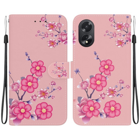 Чохол-книжка Crystal Texture Colored Drawing Series на OPPO A38 4G / A18 - Blossoms
