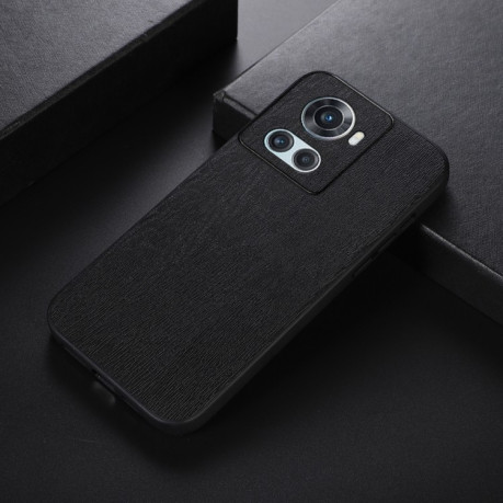 Противоударный чехол Wood Texture для OnePlus 10R / Ace - черный