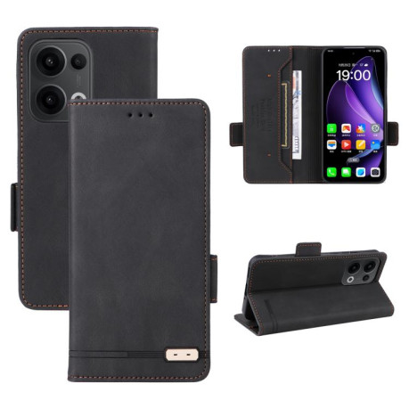 Чохол-книжка Magnetic Clasp Flip для OPPO Reno13 Pro - чорний