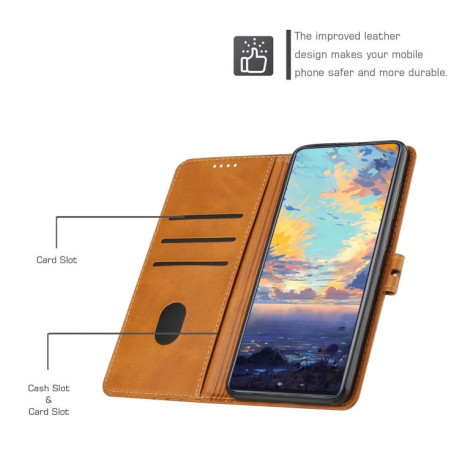 Чехол-книжка Cow Texture для Samsung Galaxy A03/A04E - желтый