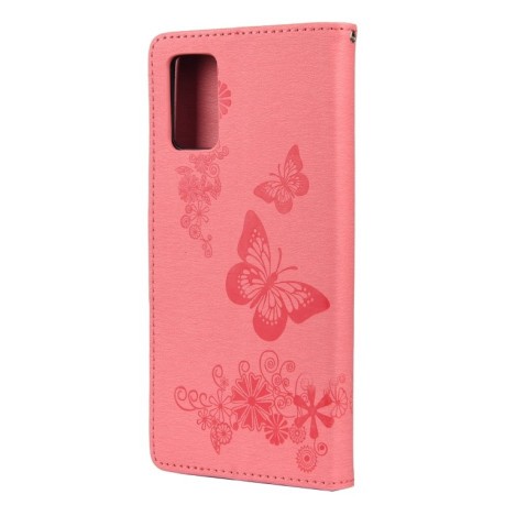 Чехол-книжка Floral Butterfly для Xiaomi Redmi Note 11 Pro 5G (China)/11 Pro+ - розовый