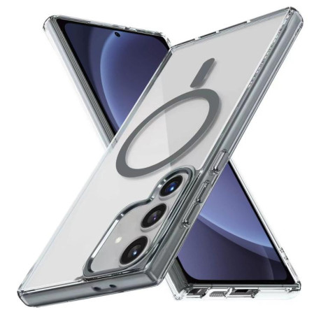 Протиударний чохол Ice Color Magnetic Series TPU Hybrid Acrylic Magsafe  для Samsung Galaxy S25 5G - сірий