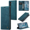 Кожаный чехол CaseMe-013 Multifunctional на Samsung Galaxy S24 - синий