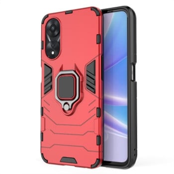 Протиударний чохол Magnetic Ring з підставкою на  OPPO A58 5G - червоний