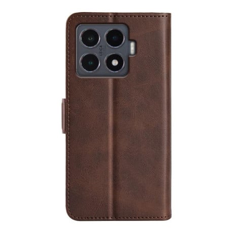 Чехол-книжка с двусторонней магнитной застёжкой на Xiaomi 15T Pro - коричневый