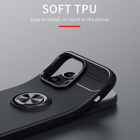 Ударозахисний чохол Metal Ring Holder для iPhone 15 Pro Max - чорний
