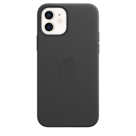 Кожаный Чехол Leather Case  Black для iPhone 12 | 12 Pro (без MagSafe)