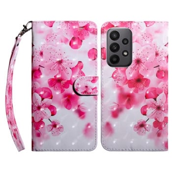 Чехол-книжка 3D Painting для Samsung Galaxy A24 4G/A25 5G - Red Flower