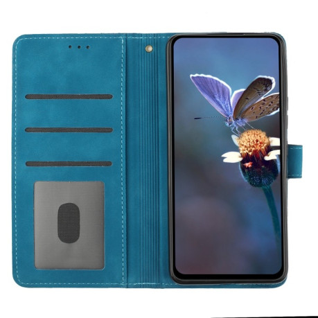 Чохол-книжка Flower Embossing Pattern для Samsung Galaxy S23 FE 5G - синій