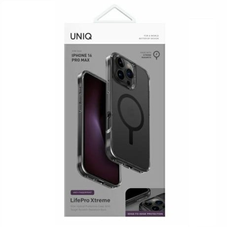 Оригінальний чохол Uniq LifePro Xtreme Magclick на iPhone 16 Pro Max - Gray