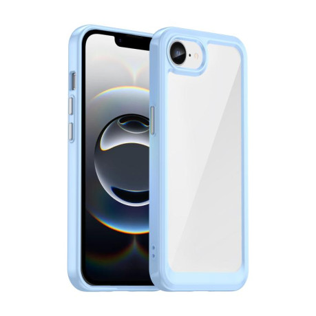 Противоударный чехол Colorful Acrylic Series для iPhone 16e - синий