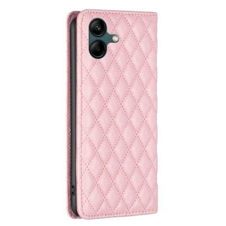 Чехол-книжка Diamond Lattice для Samsung Galaxy A04 4G - розовый