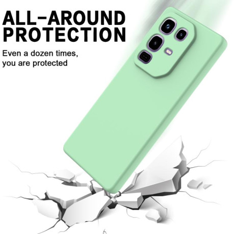Силиконовый чехол Solid Color Liquid Silicone на Infinix Note 50 4G / 50 Pro 4G - зеленый