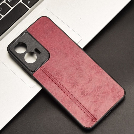 Ударозащитный чехол Sewing Cow Pattern для Motorola Moto G35 5G - красный