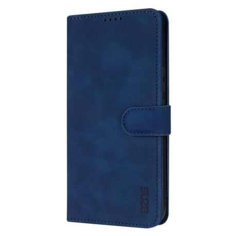 Чехол-книжка AZNS мягкое покрытие Skin Feel фактура “calf” на Samsung Galaxy S25 FE 5G - синий
