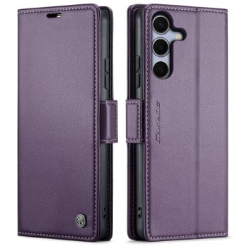 Чохол-книжка CaseMe 023 Butterfly Buckle Litchi RFID Anti-theft Leather  для Samsung Galaxy S25+ 5G - фіолетовий