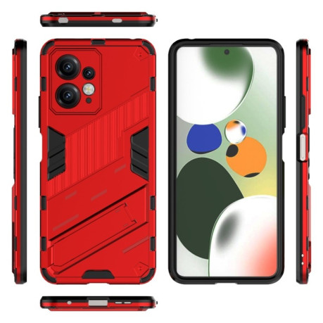 Противоударный чехол Punk Armor для Xiaomi Redmi Note 12 4G - красный