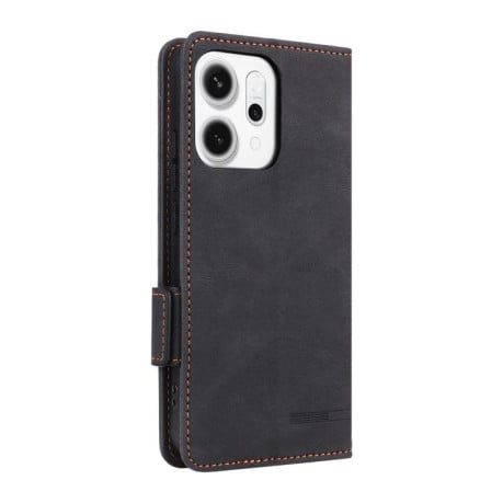 Чехол-книжка Magnetic Clasp Flip на OPPO Reno14 F 5G / 4G - черный