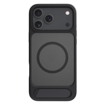 Протиударний чохол Kalebol MagSafe Invisible Tilt Holder PC Hybrid TPU для iPhone 17 Pro Max - чорний